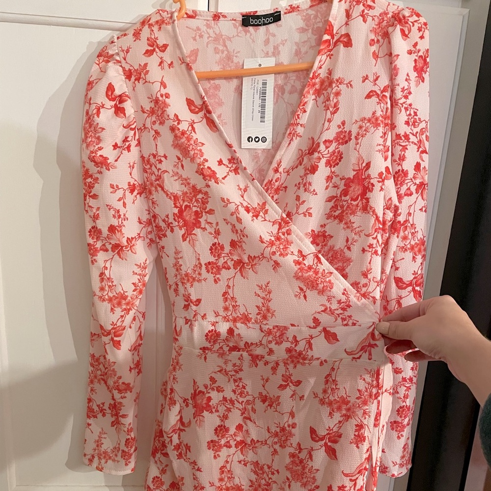 Pink floral wrap mini - Picture 2 of 4